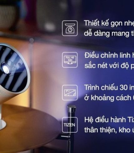 Máy Chiếu Smart Tivi 100 inch Bỏ Túi Samsung The Freestyle SP-LSP3BLA